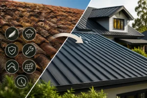 Tile to Metal Roof Conversion  Benefits